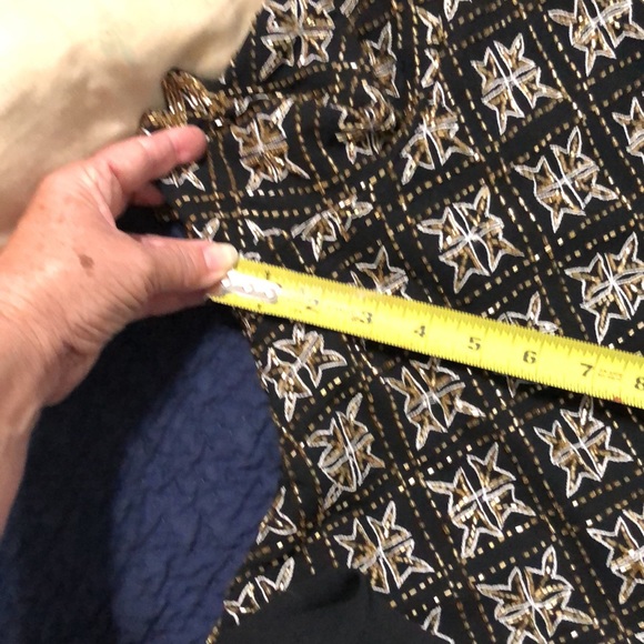 Vintage Beaded Black and Gold Formal Dress - Picture 16 of 16